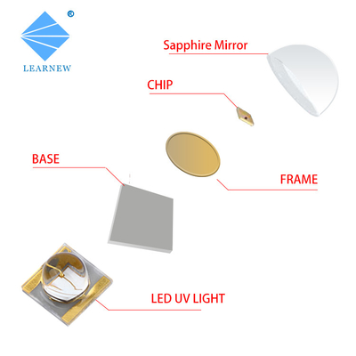 インクジェット治癒のための陶磁器の3535 UVA SMD紫外線LEDの破片365nm 385nm 3W 10W 50W