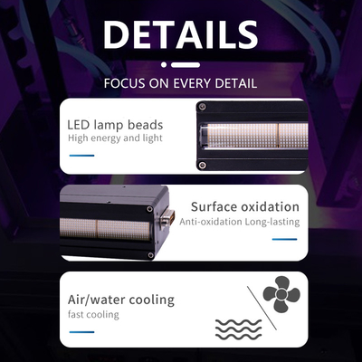 Flexoのラベル機械のためのシステムを治すカスタマイズ可能な紫外線LED