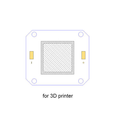 3Dプリンターのための20W 385nm紫外線LEDの破片、高密度4046本の穂軸LEDの破片