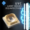 UVCダイオード1W 3W 5W紫外線UVC LEDの破片265nm 270nm 280nm 80-120mW SMD 3535 UVC LEDの破片