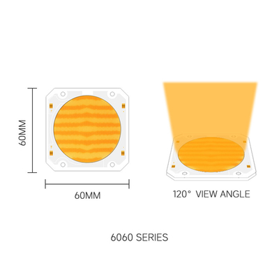 双色Cob Led Chip 6060 双色CCT 2700K 6500K コブチップ 高電力 300W*2 LED