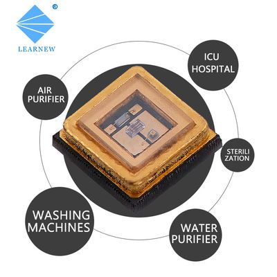 CE認証 270nm 265nm 275nm UVC LEDチップ 水浄化装置用石英ガラスレンズ付き