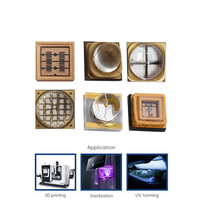 高紫外線放射 290-310nm 波長 UVB LED チップ 10000 作業時間と 2 年間の医療治療と植物の成長のための保証