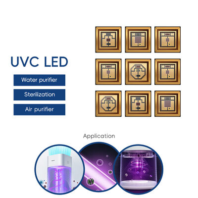 3636 UVC 1W 220-235nm (100mA の場合) 3.6*3.6MM 視野角 120°