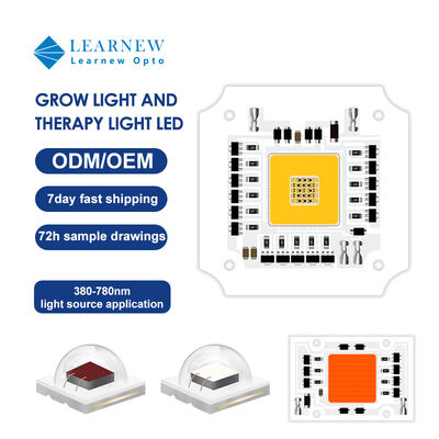 100w 7070 低熱抵抗 植物の成長照明のためのGROW LED COB