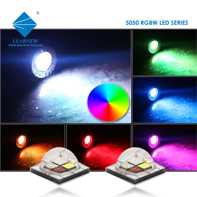 12W SMD5050 RGBW チップ 350mA 620-630nm 520-530nm 460-470nm 3000K ステージライト用