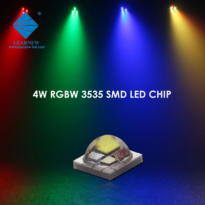 4W 高電力 SMD3535 RGBW 350mA 620-630nm 520-530nm 460-470nm 3000K ステージライト付き