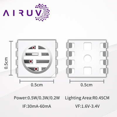 SMD 5050 Rgyir 5050 SMD LEDチップ 0.5w 60ma 高明るさ 5050 LED レッドライト 治療用ランプ
