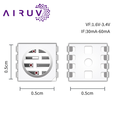 SMD 5050 Rgyir 5050 SMD LEDチップ 0.5w 60ma 高明るさ 5050 LED レッドライト 治療用ランプ