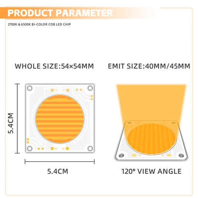双色 2700-6500K 高CRI Ra>95 LED COB CHIP 高電力 150W+150W 200W+200W 写真用 ビデオ用 ライト