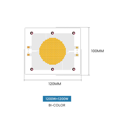 高ルメン パワー 赤 暖かい白 + 陽性白 18a-21a 1200w +1200w smd led チップ 120*100 COB チップ 写真照明