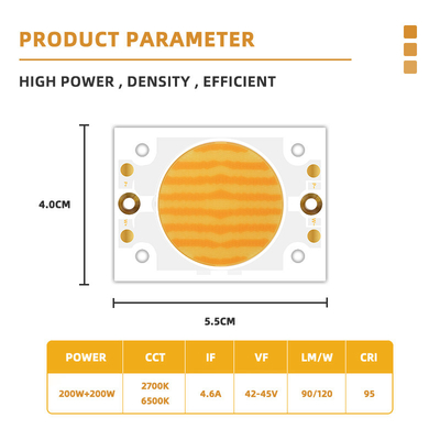 2700k 6500k 高性能 200w 4055 ホワイト SMD LEDチップ ホット ホワイト エミッション 高照明