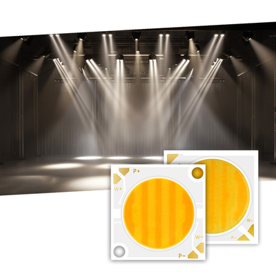 2424 双色 COB LED CCT 2700k から 6500k 高 CRI95 COB LED チップ反射器形 R21mm 40W+40W 100-110lm/w 1.1A 36-38V COBライト
