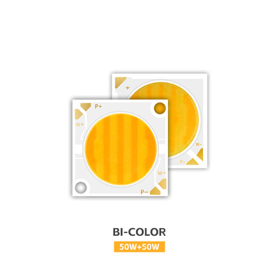 COB LEDチップ 2800k / 6500k CCT 高CRI RA95 COB LEDチップ R21mm 40W+40W 100-110lm/w 1.1A ステージライト用 36-38V