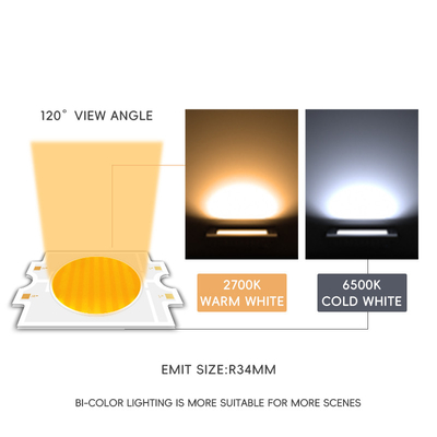ダブル SMD LED エピスターチップ 4055 二色 赤 白色 CCT 2700K/6500K