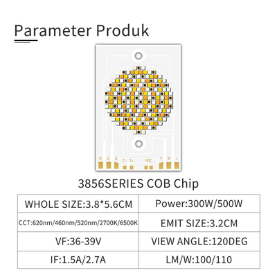 300W 500W COB 3856 LEDチップ CCT 5色 2700k- 6500k カスタマイズ可能なLED 36-39V OEM / ODM COB 写真ビデオライト