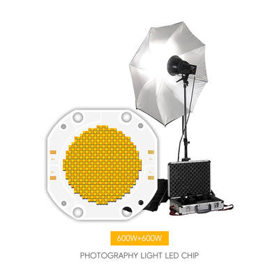 工場価格 75*75 60V 600W+600W デュアルCCT LED COB バイカラー COB LEDチップ ハイパワー COB LED