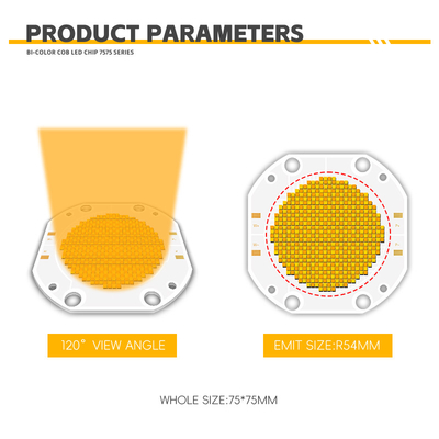 600W RGBWW フリップチップ 工場 パーソナライゼーション 高出力 COB LEDチップ