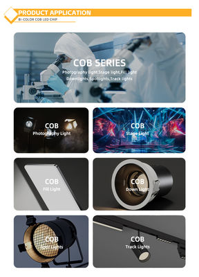 バイカラー高CRI COB LED 30W/40W/50W/80W 2in1 ウォームホワイトとクールホワイト 2424 LED COBチップ