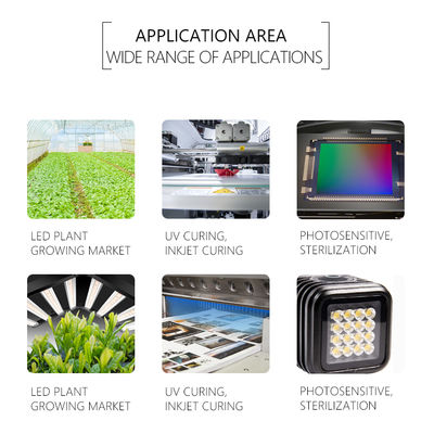 カスタマイズ可能なUV LEDチップ SMD 3535 3838 8025 220-420nm 5年保証