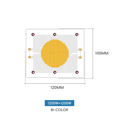2400W デュアルカラー COB LED チップ 2700K 6500K CRI 95+ 写真撮影用