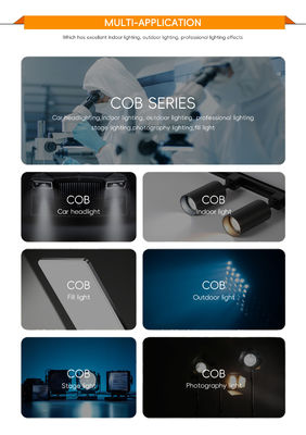 50W DC24V LED COBチップ、19*19mmサイズ、17mm径、高効率照明用