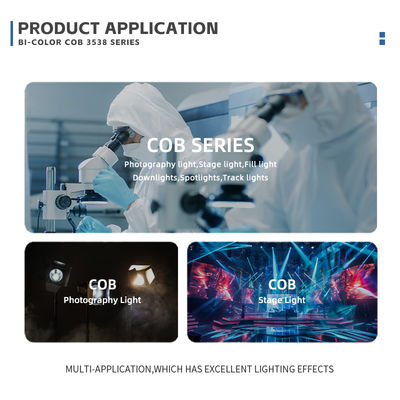 Customized ODM OEM High Power Bi-color COB LED Chip 50W+50W 200W+200W for Film Light with 2700K-6000K Color Temperature