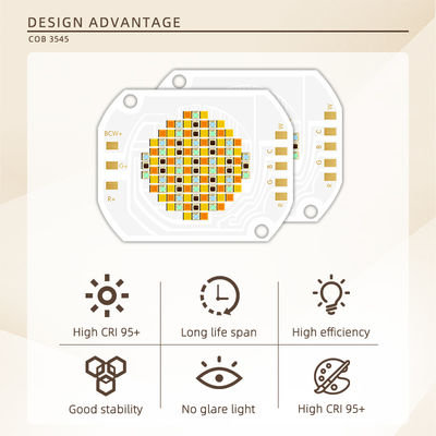 350W COB LEDチップ 2700K-6500K RGBCW フルカラー調整可能 ステージ＆写真撮影用ライト用 120°の視野角