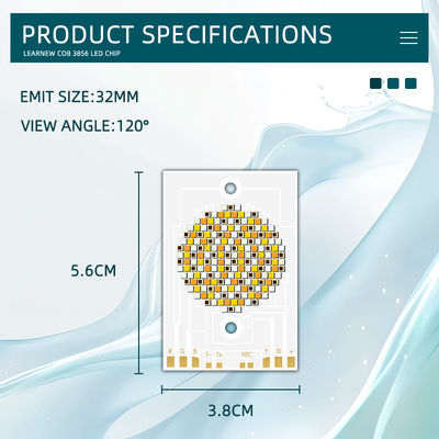 高出力 COB LED チップ 300W 500W RGBWW 38x56mm 110LM/W 2400K-7000K 商業照明用