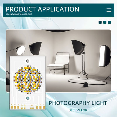 高出力 COB LED チップ 300W 500W RGBWW 38x56mm 110LM/W 2400K-7000K 商業照明用