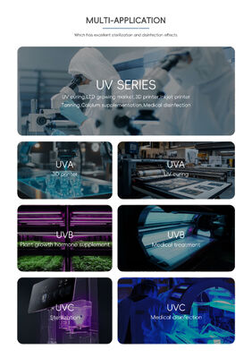 医療用光療法のUVBLEDチップ 2年間の保証 10000時間作業と5-7V入力電圧