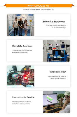 2100W 高功率COB LEDチップ 80-86V 入力電圧と 120° ビューイングアングル