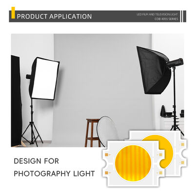 DIMMABLE 4055 COB LED CHIP BICOLOR 2色 CCT CRI95 600W 2700-6500K 40000LM ダウンライト 写真照明 COB チップ