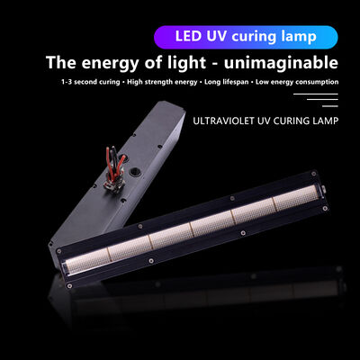 長寿命 AC220V 1200W 硬化 UV LED システム 395nm 長さ310mm 印刷機 12w/cm2 0-12V 調光 オフセットプリンター