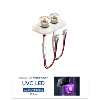 高効率のエコ価格 UV UV-C DC12V UVC 275nm LED モジュール 0.5W 40mA IP68 DC24V 水空気浄化 6-10mW