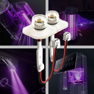 高効率のエコ価格 UV UV-C DC12V UVC 275nm LED モジュール 0.5W 40mA IP68 DC24V 水空気浄化 6-10mW
