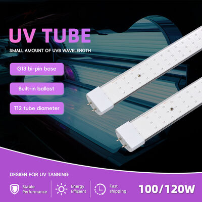 プロフェッショナル UV 日焼けライト Tube100W-120W 1.8M 1.9M 2.0M CE 認定 365Nm サンベッド機器用 UV チューブ