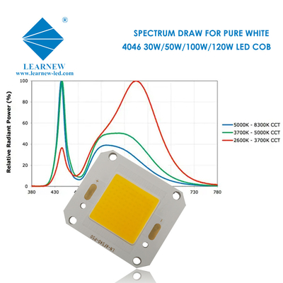 40X46MM サイズ コブ LEDチップ 4046 5500k デザイン 洪水照明 100w 理想的