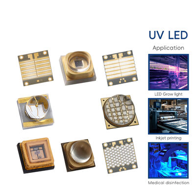 産業用高出力UVA LEDチップ 395nm 125W UVライト 低発熱 4-7V Ra95 120ビーム角 3Dプリンター用レジン硬化