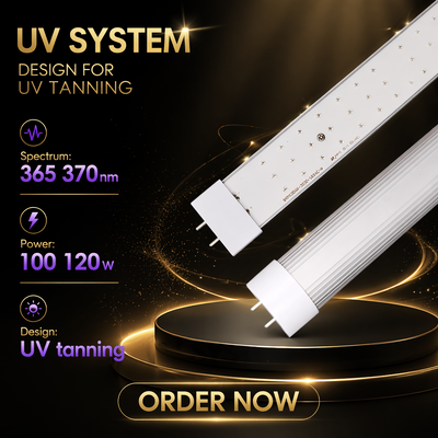 LEARNEW 高功率100W-120W 365-370nm UV LED 皮膚治療スペクトル検出と?? 光反応