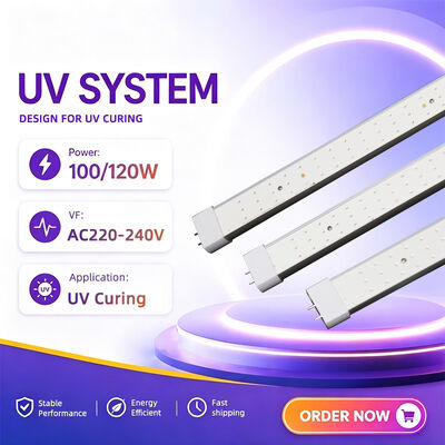 高効率の赤色紫外線電波タンニングチューブ 365Nm Uva 370Nm Uvb 長寿命 10000Hrs 水銀のない交換UVランプ 100W-120W